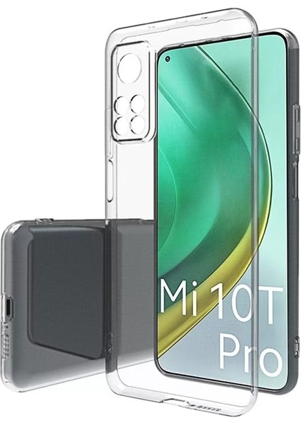 Xiaomi Mi 10T Pro Kılıf Süper Kamera Korumalı+Full Kapatan Ekran Renksiz