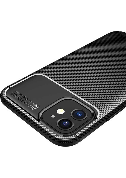 Apple iPhone 12 Kılıf Negro Karbon Dizayn Silikon Siyah fiyatları