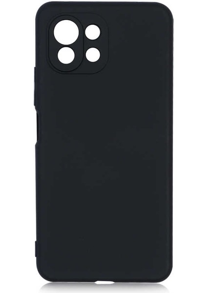 Xiaomi Mi 11 Lite Kılıf Mara Silikon Mat Soft Kamera Korumalı Lansman Siyah