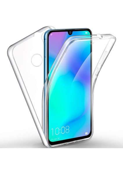 Huawei P40 Lite E Kılıf Ön Arka Şeffaf Silikon Koruma Şeffaf