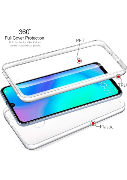 Huawei P40 Lite E Kılıf Ön Arka Şeffaf Silikon Koruma Şeffaf fiyatları