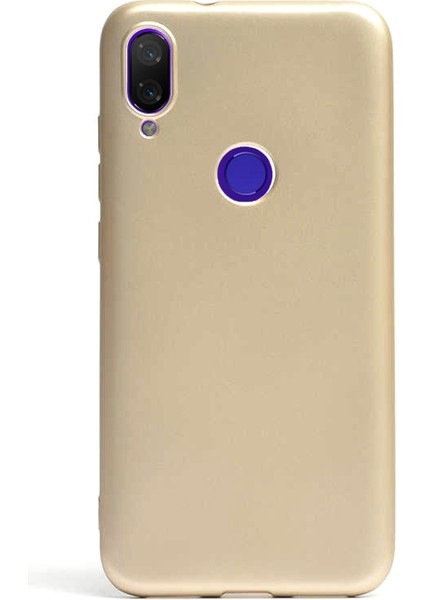 Xiaomi Mi Play Kılıf Premier Silikon Esnek Koruma+Nano Glass Gold