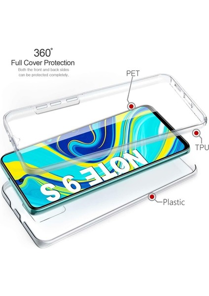 Xiaomi Redmi Note 9s Kılıf Ön Arka Şeffaf Silikon Koruma Şeffaf fiyatları