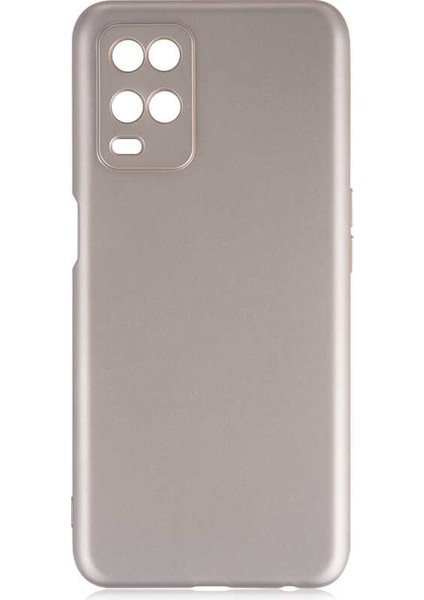 Oppo A54 4g Kılıf Kamera Korumalı Mat Soft Premier Silikon+Nano Glass Gold
