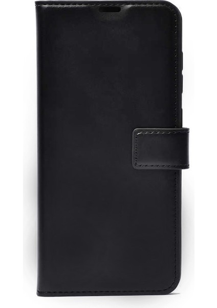 Casper Via F20 Kılıf Kar Delüx Cüzdan Kartvizitli Standlı Kopçalı Siyah