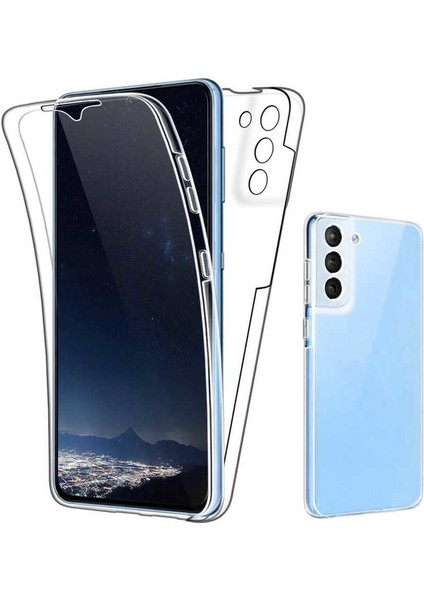 Samsung Galaxy S21 Fe Kılıf Ön Arka Şeffaf Silikon Koruma
