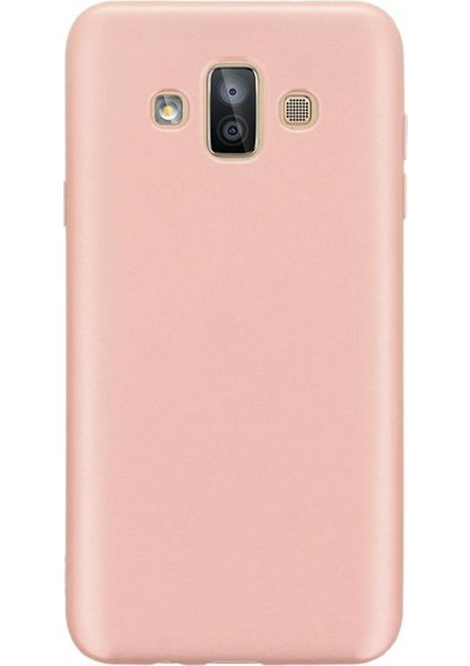 Samsung Galaxy J7 Duo Kılıf Premier Silikon+Nano Glass Ekran Koruma Bronz