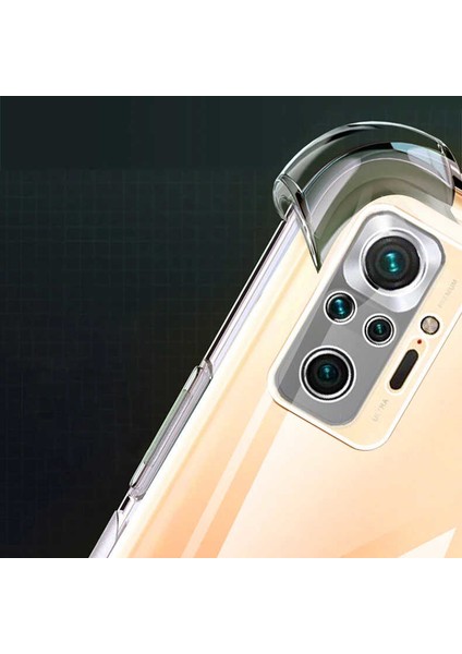 Xiaomi Redmi Note 10 Kılıf Antishock Kamera Korumalı Silikon Renksiz