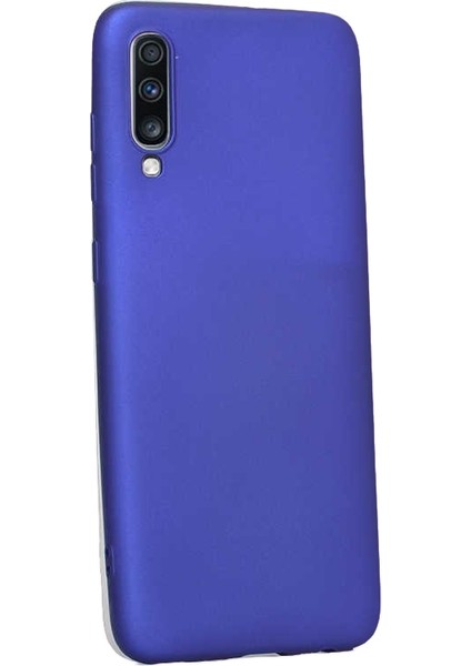 Samsung Galaxy A70 Kılıf Premier Silikon Esnek Arka Koruma Mavi
