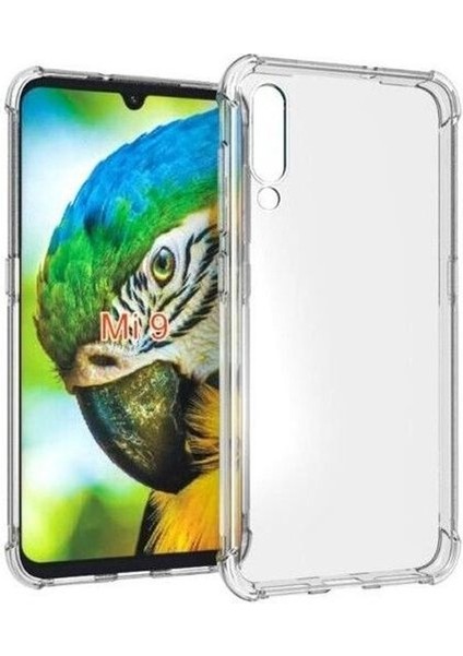 Xiaomi Mi 9 Kılıf Antishock Ultra Koruma Kapak+Nano Glass Şeffaf