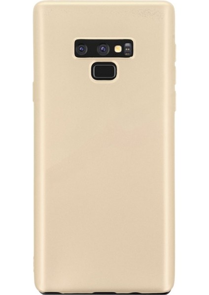 Samsung Galaxy Note 9 Kılıf Premier Silikon+ 3D Cam Full Cam Gold