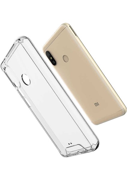 Xiaomi Redmi Note 5 Pro Kılıf Gard Şeffaf Silikon + Nano Glass Şeffaf