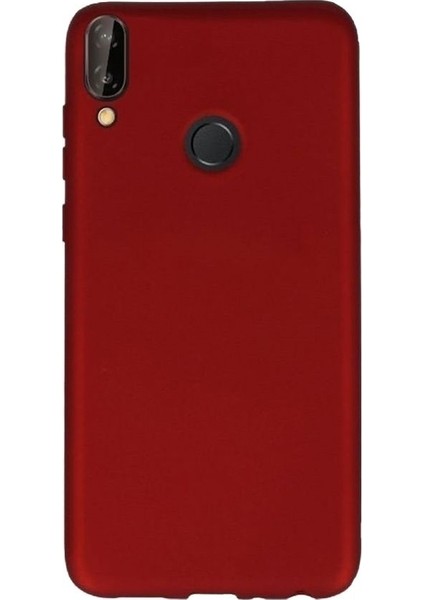 Huawei Honor Play Kılıf Premier Esnek Lüx Silikon+Nano Glass Kırmızı