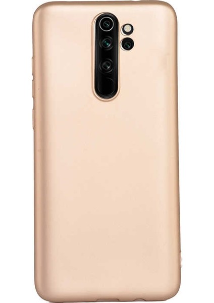 Xiaomi Redmi Note 8 Pro Kılıf Premier Silikon Esnek Arka Koruma Gold