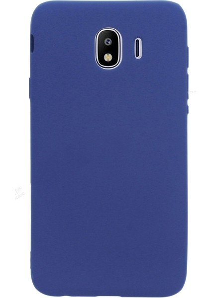 Samsung Galaxy J4 Kılıf Premier Silikon Ipeksi Dokunuş Lacivert