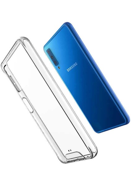 Samsung Galaxy A7 2018 Kılıf Gard Şeffaf Sert Silikon+Nano Glass Şeffaf modelleri