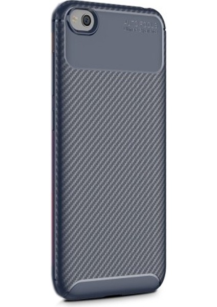 Xiaomi Redmi Go Kılıf Negro Karbon Dizayn Silikon Lacivert
