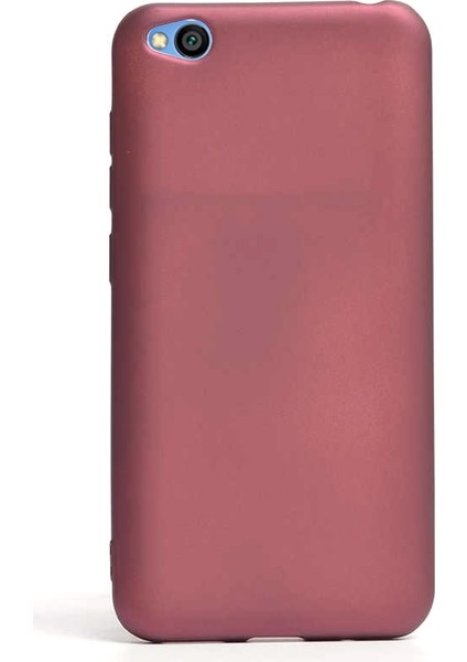 Xiaomi Redmi Go Kılıf Premier Silikon Esnek Koruma+Nano Glass Mürdüm
