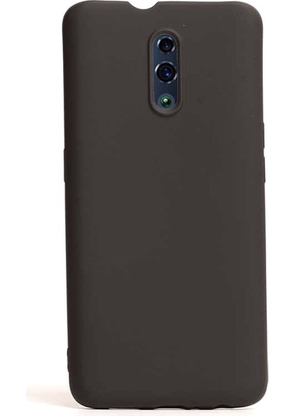 Oppo Reno Kılıf Premier Silikon Esnek Koruma+Nano Glass Siyah