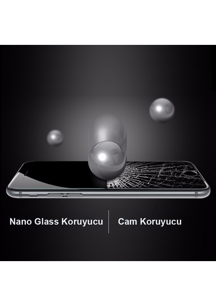 Alcatel 3 2019 Kılıf Süper Silikon Yumuşak Koruma+Nano Glass Şeffaf