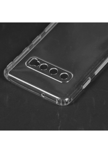 Samsung Galaxy S10 Plus Kılıf Kamera Korumalı Şeffaf Silikon Şeffaf