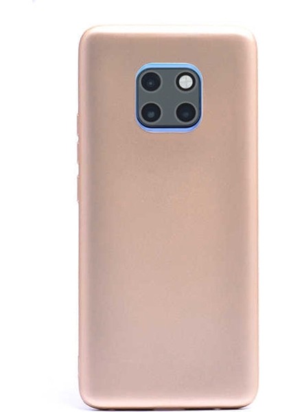 Huawei Mate 20 Kılıf Premier Silikon Arka Koruma Gold