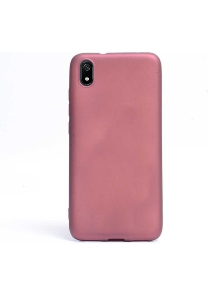 Xiaomi Redmi 7A Kılıf Premier Silikon Esnek Koruma+Nano Glass Mürdüm