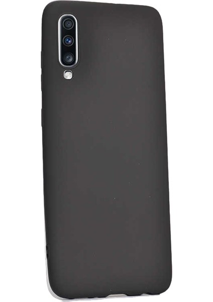 Samsung Galaxy A70 Kılıf Premier Silikon Koruma+Nano Glass Siyah