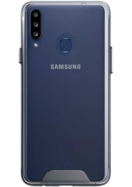 Samsung Galaxy M30 Kılıf Gard Nitro Şeffaf Silikon+Nano Glass Şeffaf