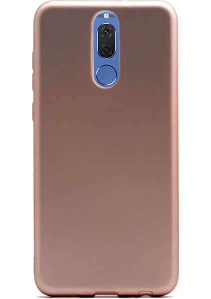 Huawei Mate 10 Lite Kılıf Premier Silikon Kılıf Mat Kılıf Gold