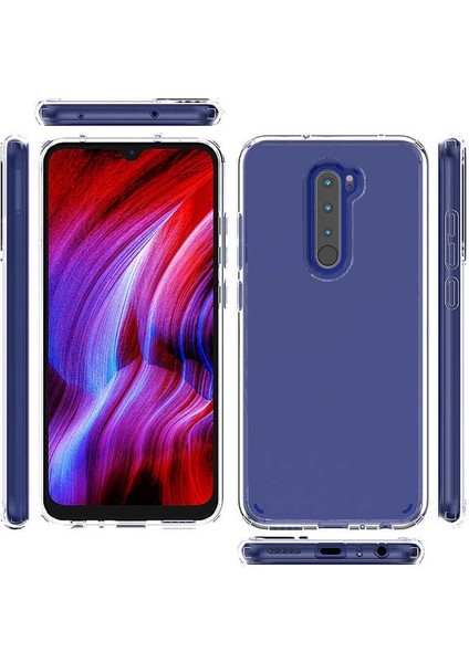 Xiaomi Redmi Note 8 Pro Kılıf Coss Şeffaf Sert Kapak Şeffaf
