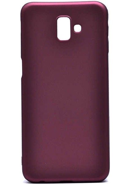 Samsung Galaxy J6 Plus Kılıf Premier Silikon + Nano Mürdüm