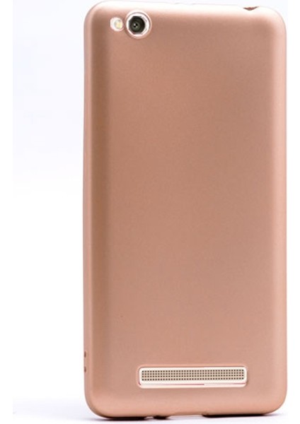 Xiaomi Redmi 4A Kılıf Premier Silikon Kılıf+Nano Glass Gold