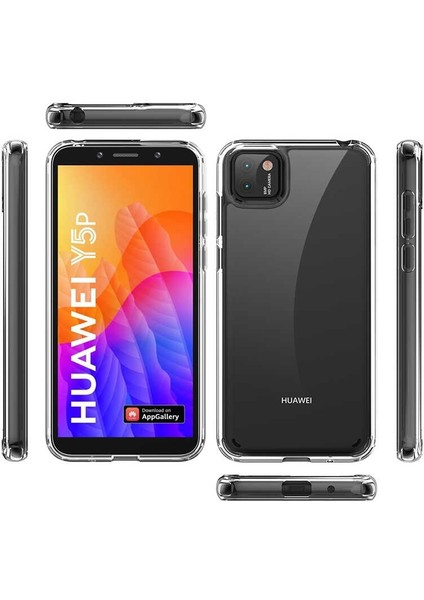 Huawei Y5P Kılıf Coss Şeffaf Sert Kapak Şeffaf fiyatları