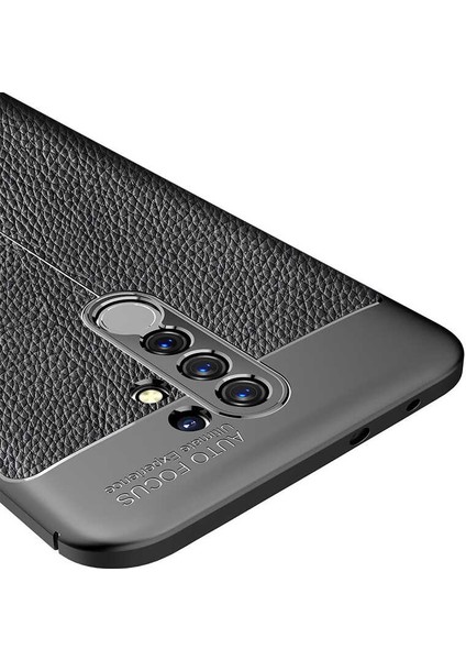 Xiaomi Redmi 9 Kılıf Niss Silikon Deri Görünümlü Lacivert fiyatları