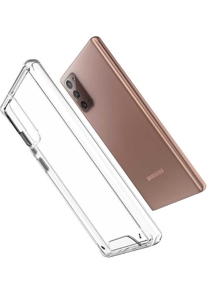 Samsung Galaxy Note 20 Kılıf Gard Nitro Şeffaf Sert Silikon Şeffaf fiyatları