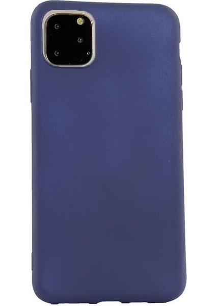 Apple iPhone 11 Pro Kılıf Premier Silikon Esnek Koruma+Nano Glass Lacivert