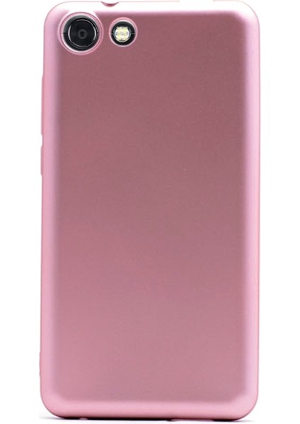 Vestel Venus V4 Kılıf Premier Silikon Kılıf+Nano Glass Koruyucu Bronz