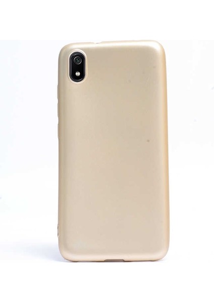 Xiaomi Redmi 7A Kılıf Premier Silikon Esnek Arka Koruma Gold