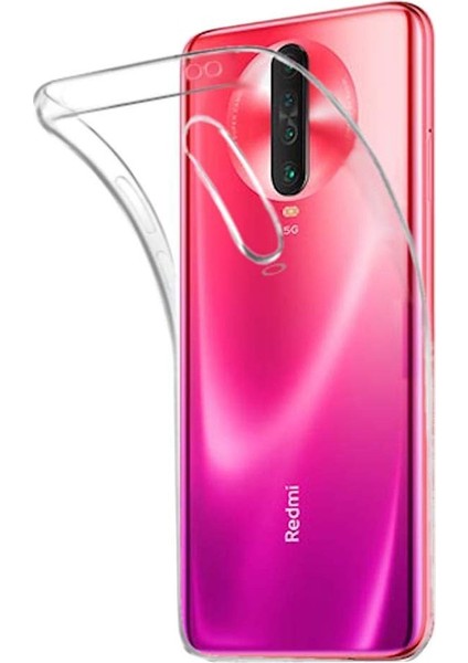 Xiaomi Poco X2 Kılıf Süper Silikon Koruma+Nano Glass Şeffaf