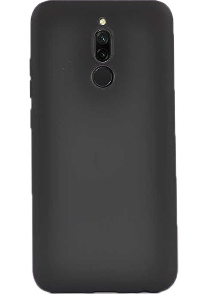 Xiaomi Redmi 8 Kılıf Premier Silikon Esnek Koruma+Nano Glass Siyah