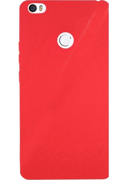 Xiaomi Mi Max Kılıf Premier Silikon Kılıf+Nano Glass Kırmızı