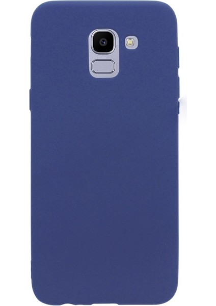 Samsung Galaxy J6 Kılıf Premier Silikon Ipeksi Dokunuş Esnek Lacivert