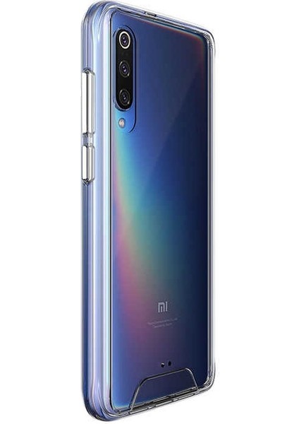Xiaomi Mi 9 Kılıf Gard Nitro Şeffaf Silikon+Nano Glass Renksiz