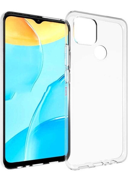 Oppo A15 Kılıf Süper Silikon+Nano Glass Renksiz