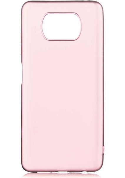Xiaomi Poco X3 Nfc Kılıf Premier Silikon Esnek Koruma+Full Kapatan Ekran Bronz