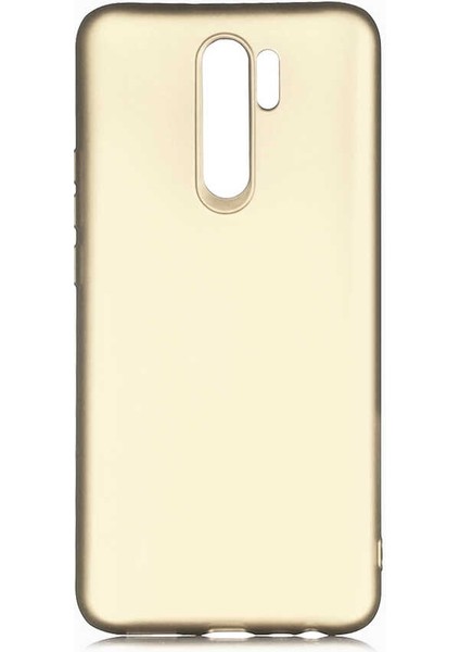 Xiaomi Redmi 9 Kılıf Premier Silikon Esnek Koruma Gold