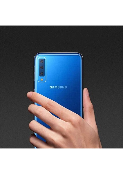 Samsung Galaxy A50S Kılıf Süper Silikon Yumuşak Arka Koruma Şeffaf