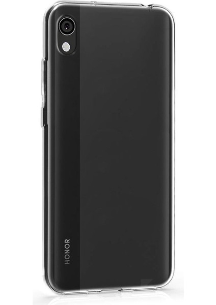 Huawei Honor 8s Kılıf Süper Silikon Yumuşak Arka Koruma Şeffaf