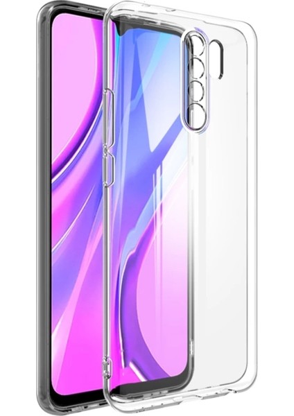 Xiaomi Redmi 9 Kılıf Kamera Korumalı Şeffaf Silikon Renksiz